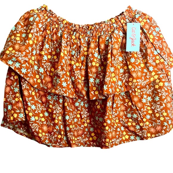 Floral Tiered Mini Skirt - Picture 1 of 1